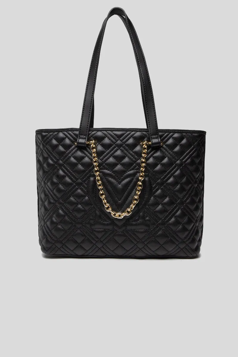 Borsa Quilted Pu - Nero