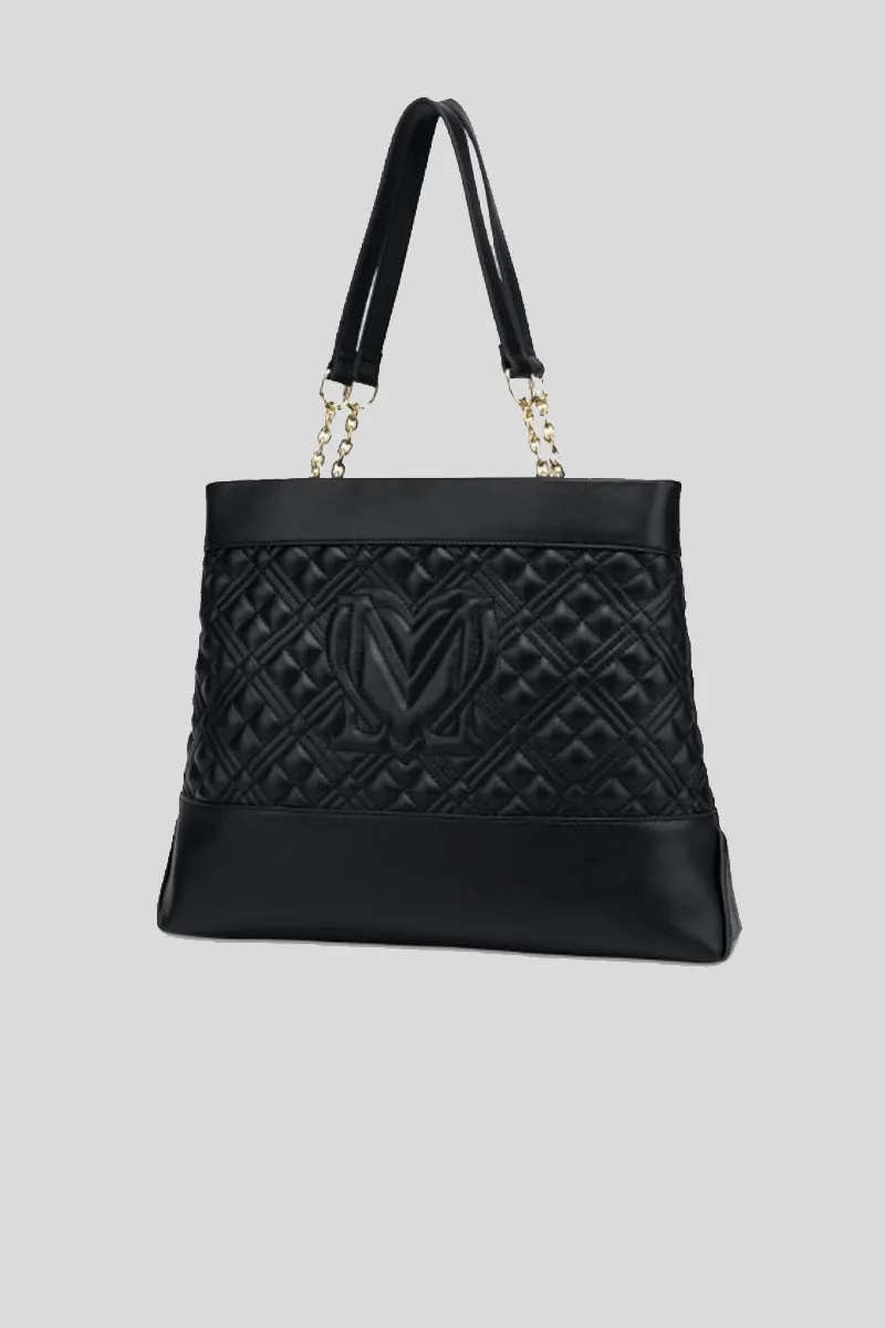 Borsa Quilted Pu - Nero