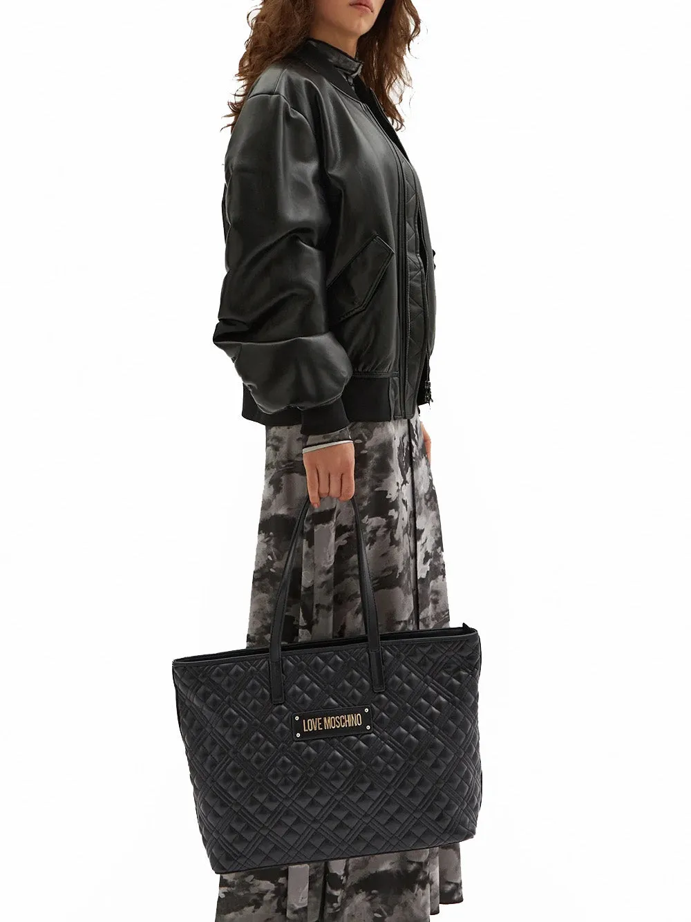 Borsa Quilted Pu - Nero