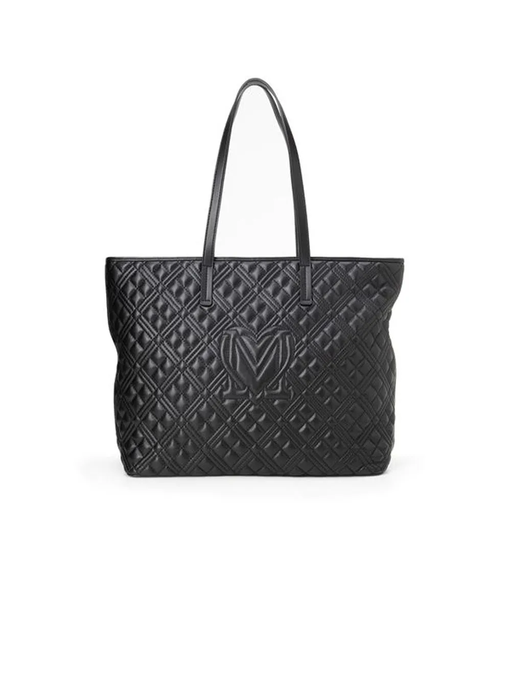 Borsa Quilted Pu - Nero/Galvanica Canna Di Fucile