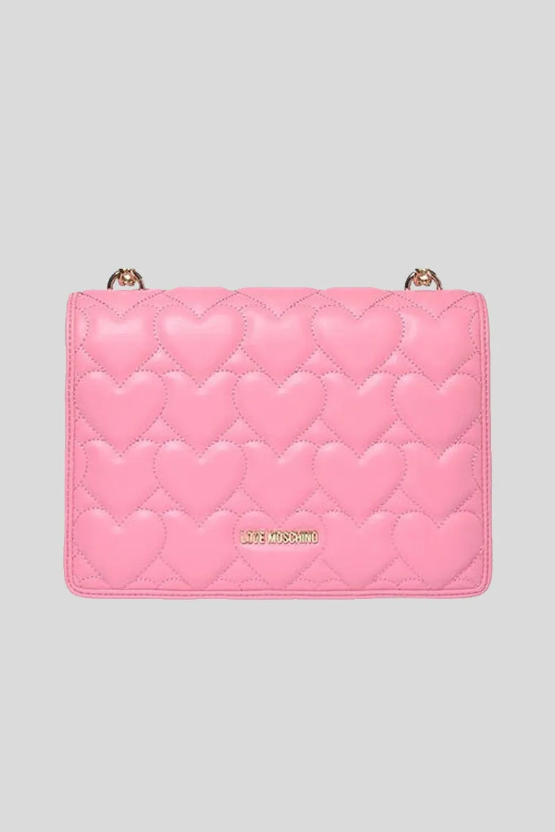 Borsa Quilted Pu - Rosa            18x26x10