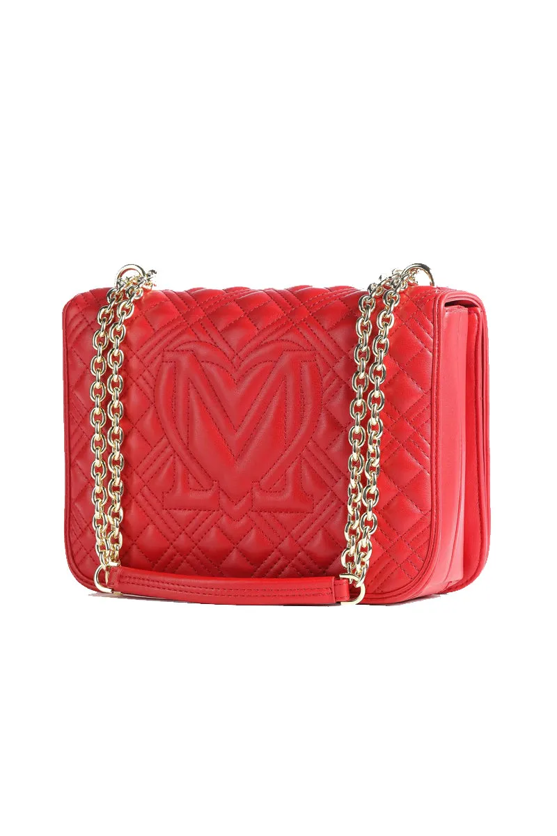 Borsa Quilted Pu - Rosso