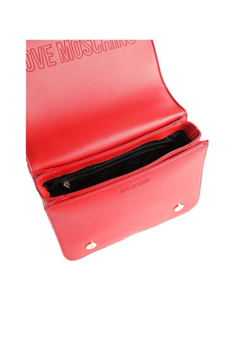 Borsa Quilted Pu - Rosso