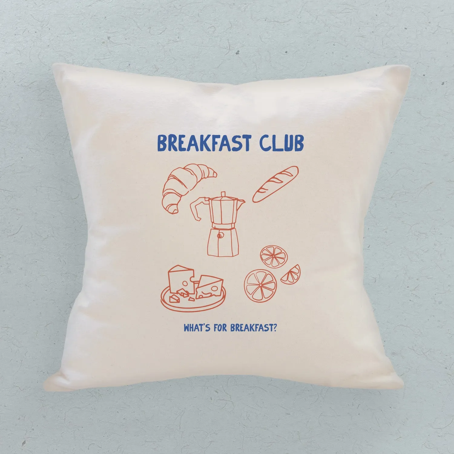 Breakfast Club - Square Canvas Pillow