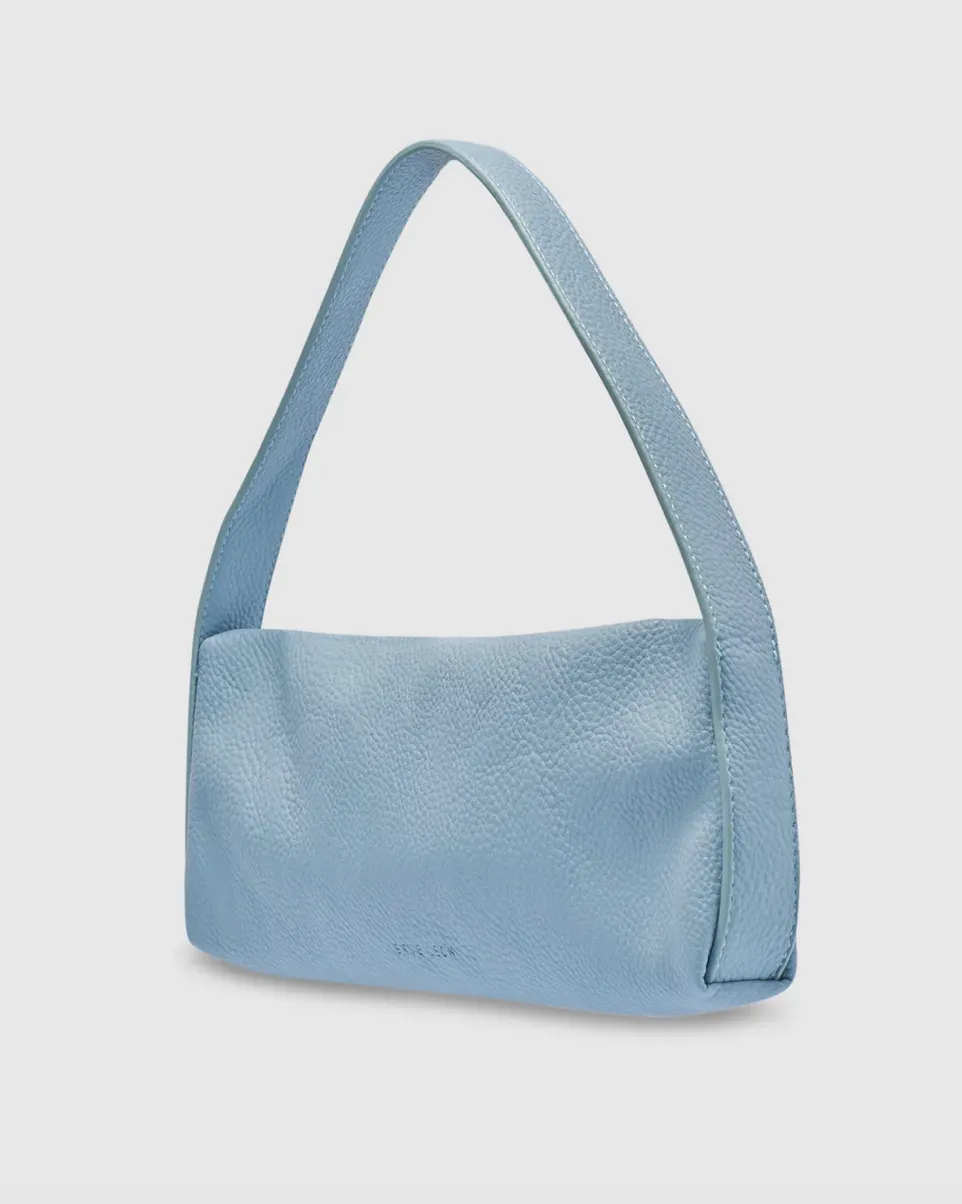 Brie Leon Harlow Slouch Baguette - Dusty Blue