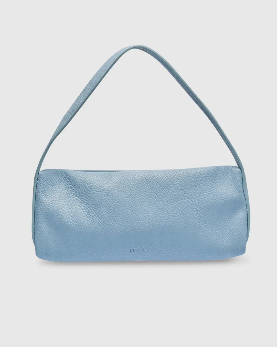 Brie Leon Harlow Slouch Baguette - Dusty Blue