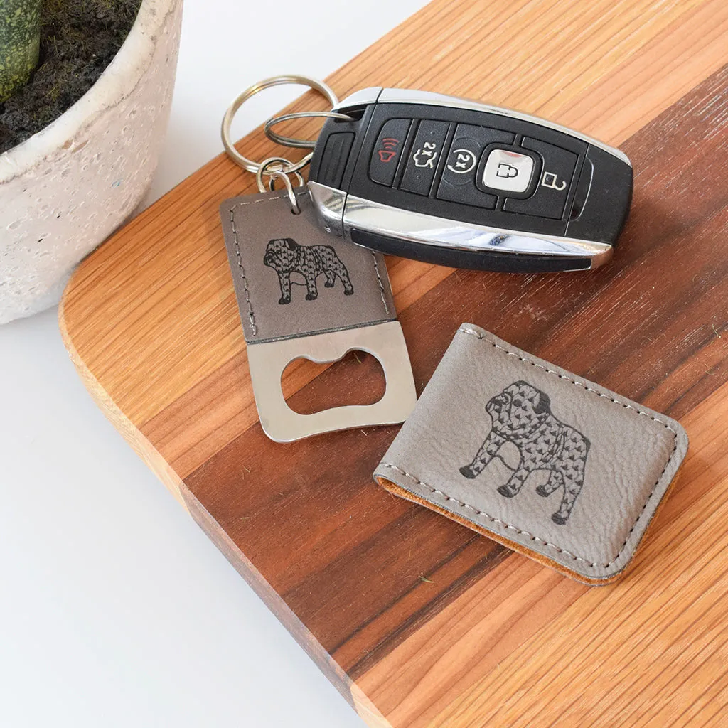Bulldog Leather Money Clip