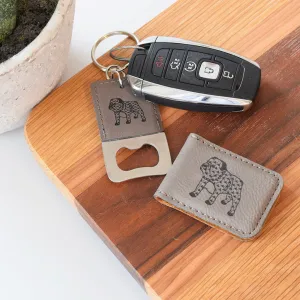 Bulldog Leather Money Clip