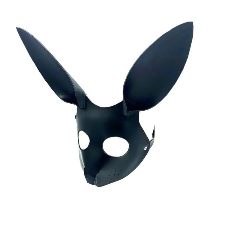 Bunny Girl Leather BDSM Mask Sexy Carnival Party Cosplay Mask Fetish Bondage ST8