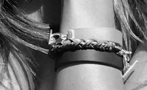 Burgundy Leather Color Band Bracelet by The Urban Charm