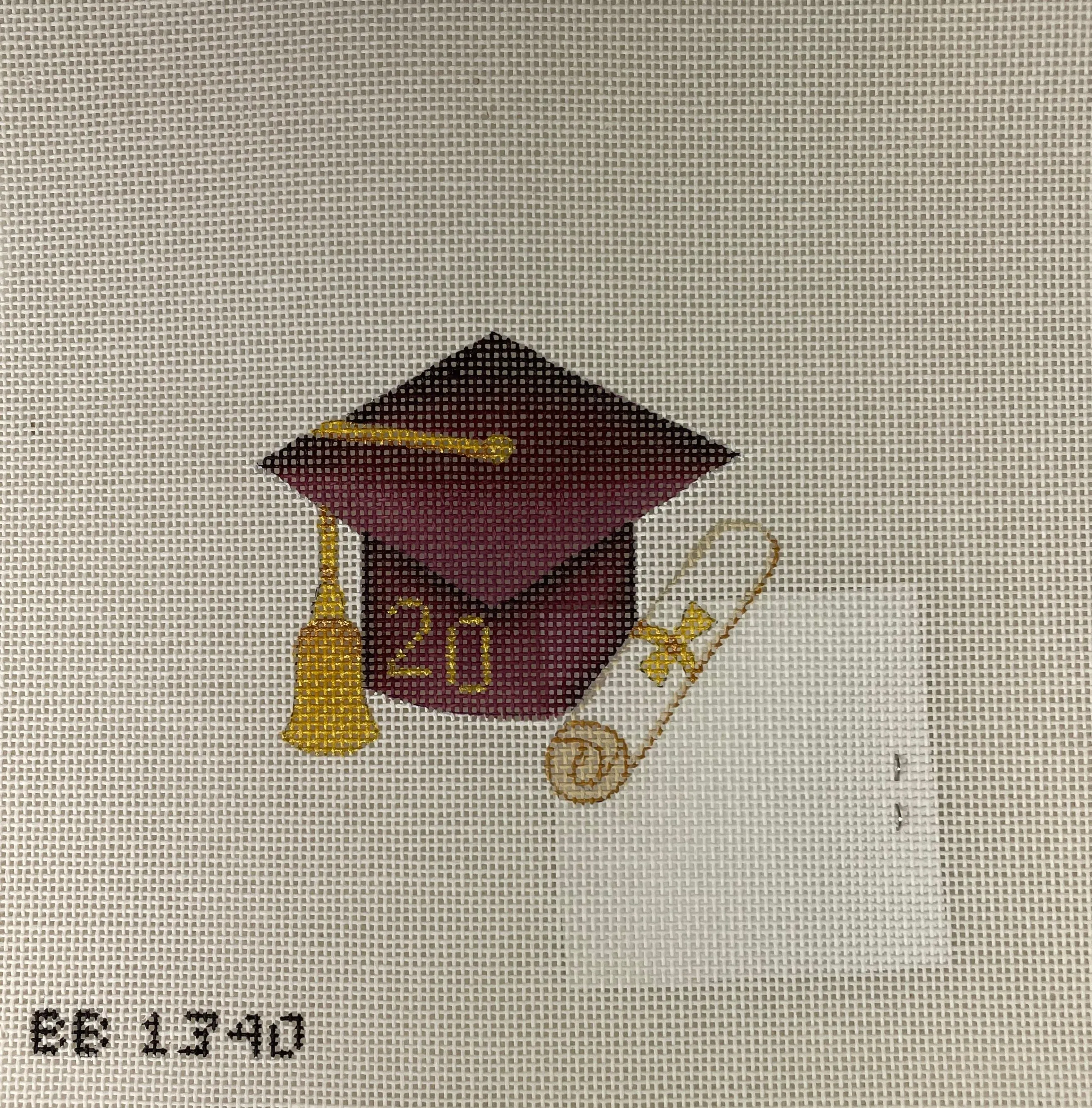Burnett and Bradley BB1340 Graduation Cap- Maroon