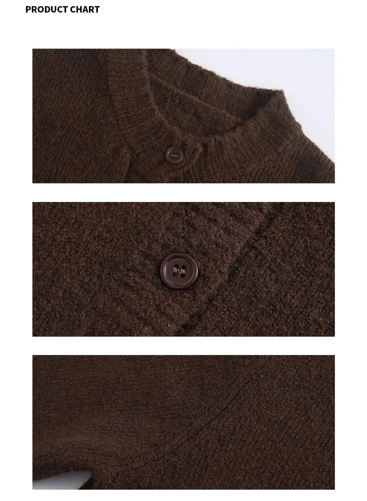 Button Closure V-Neck Cardigan Sweater