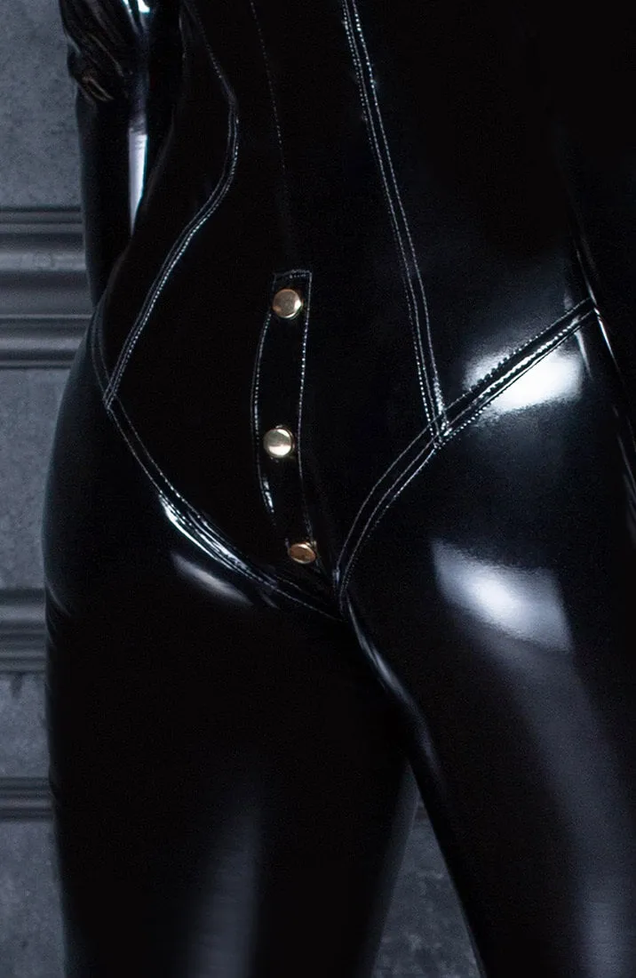 Button-up PVC catsuit - Make Me