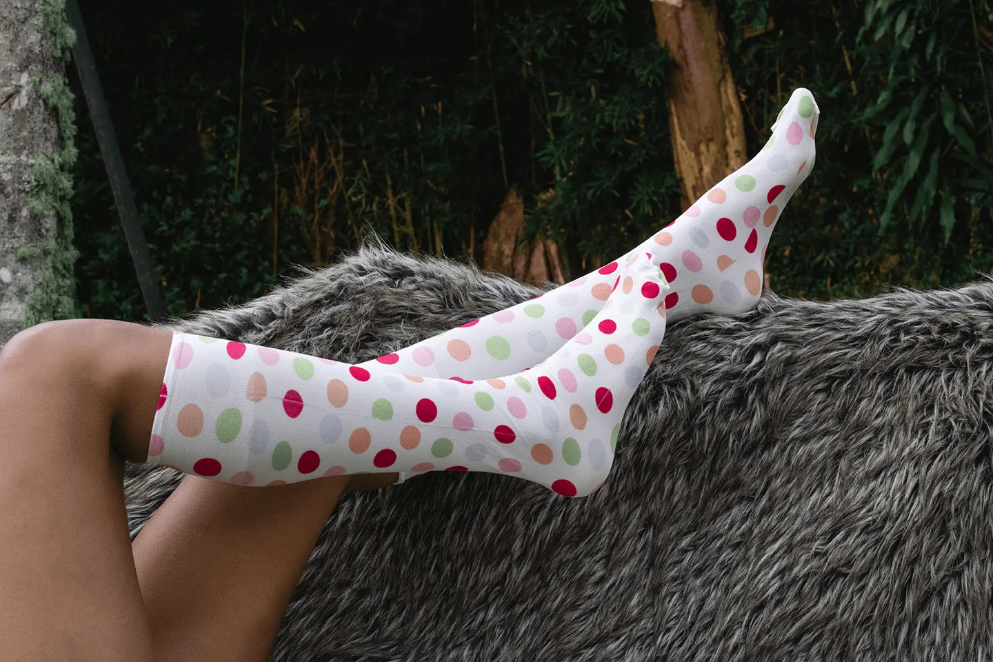Candy Dot Tweener Knee Highs