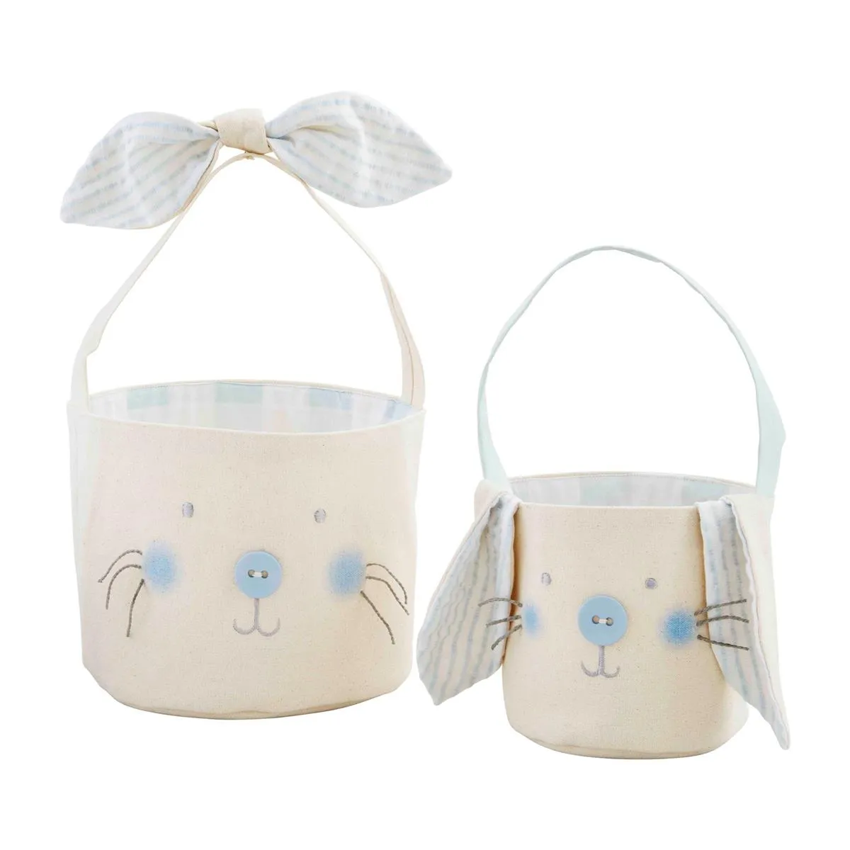 Canvas Bunny Baskets | Blue