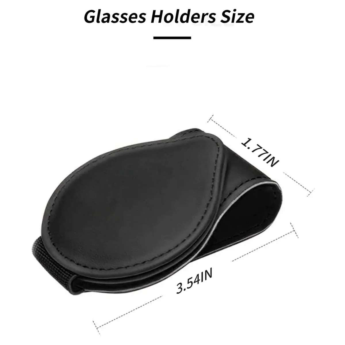 Car Sunglasses Holder, Custom Fit For Your Cars, Magnetic Leather Glasses Frame 2024 Update AC13995
