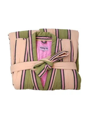 Carnival Stripe Quilted Robe