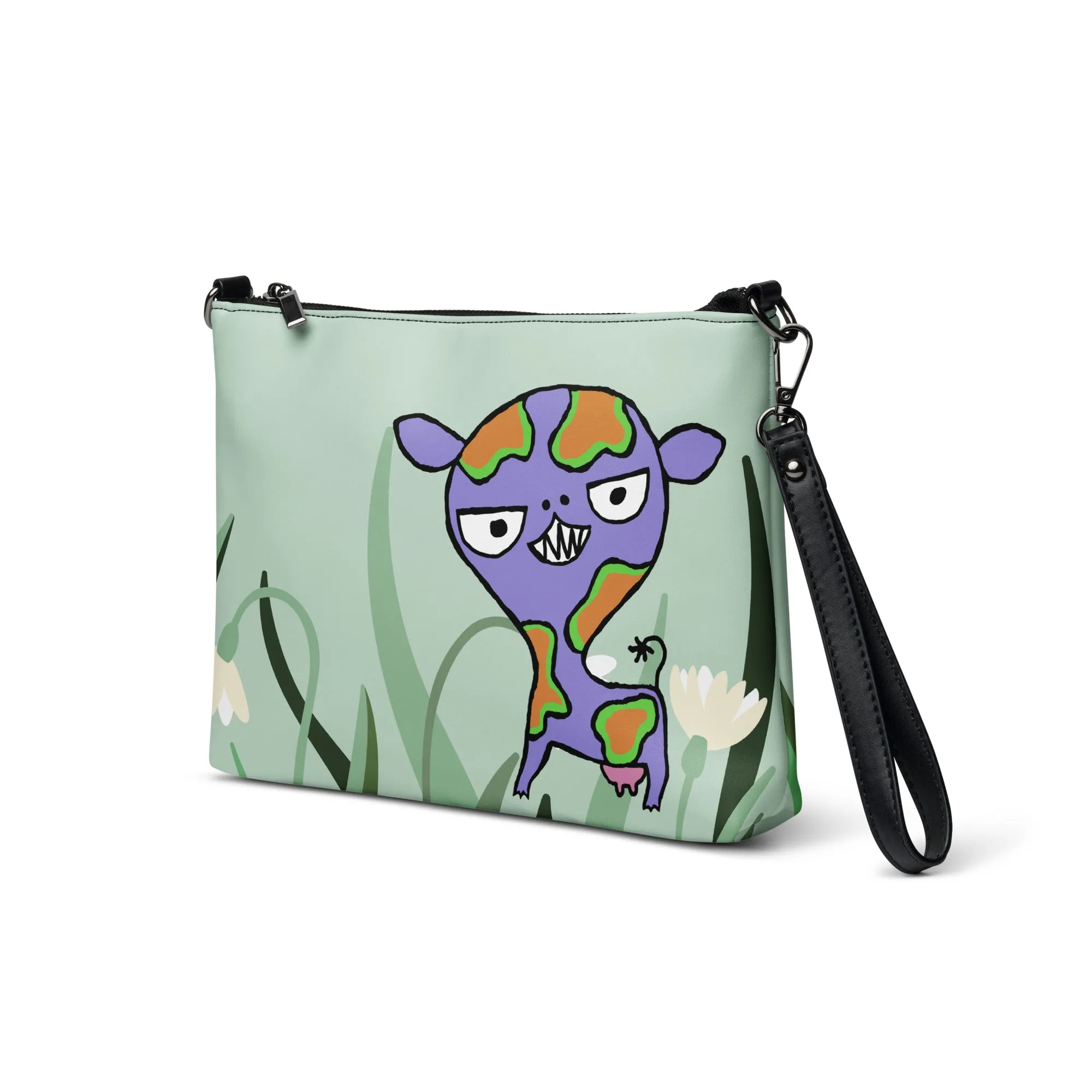 Carnivorous Cow Crossbody Purse