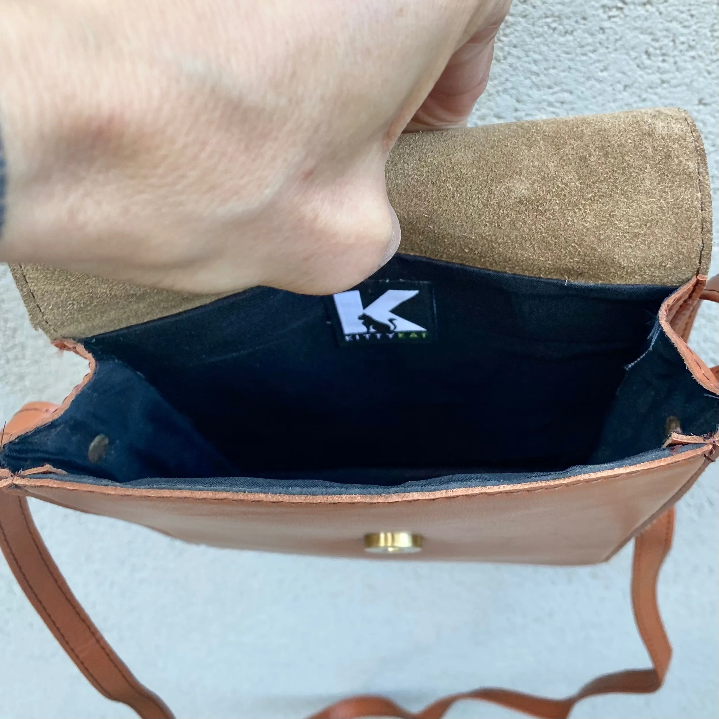 Carolina Cowhide and Leather Crossbody Bag - Leopard, Dark Tan