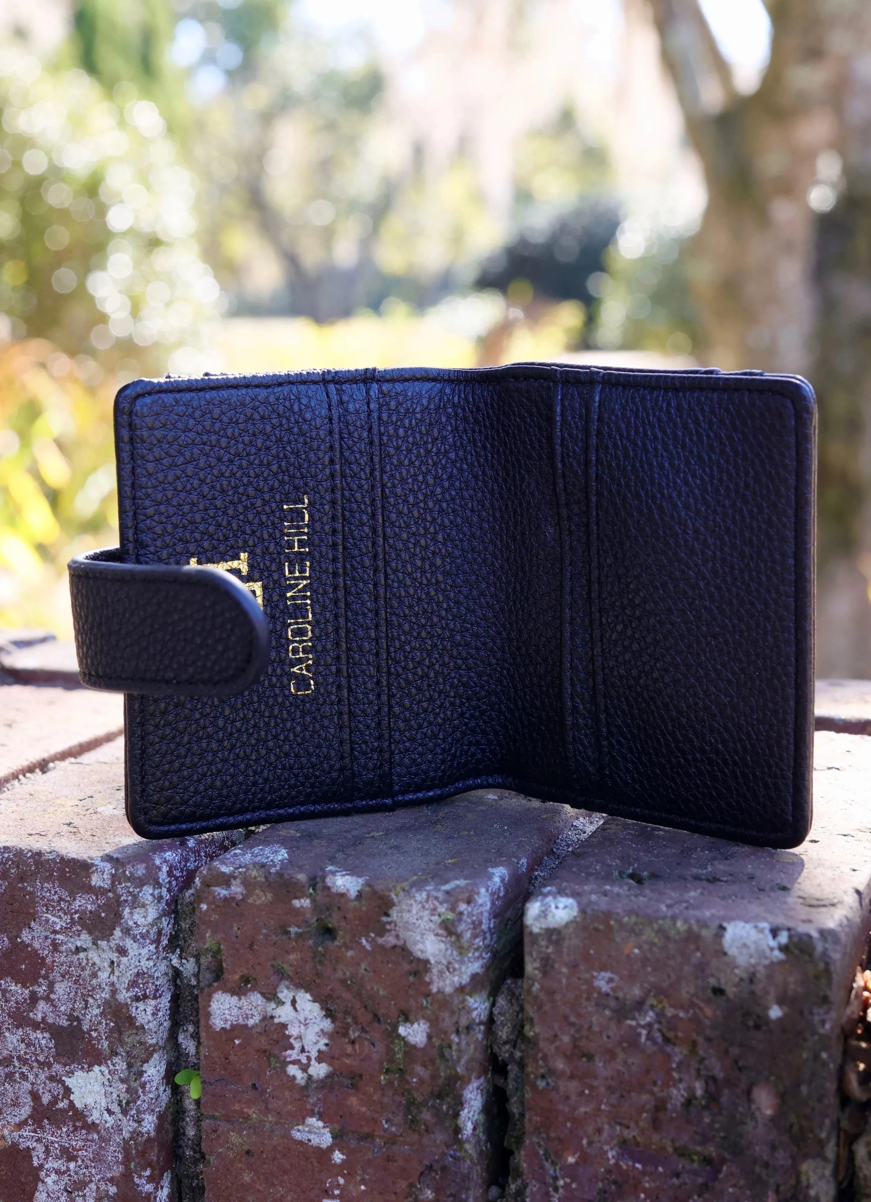 Caroline Hill Tate Card Holder Wallet Black