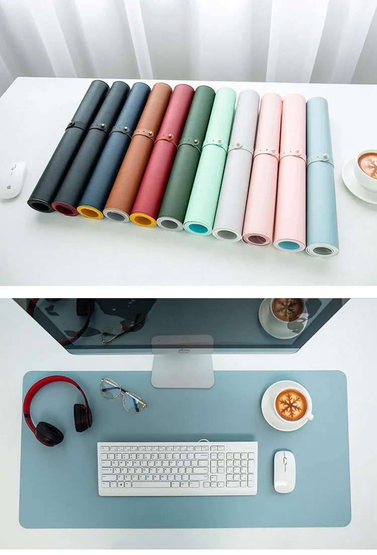 CarpetnRug Large Computer Mouse Pad Gaming MousePad Waterproof PU Leather Mouse Mat Gamer XXL Mause Carpet PC Desk Mat keyboard pad