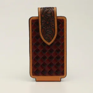 CELL CASE LARGE CHECKEREDBOARD TAN