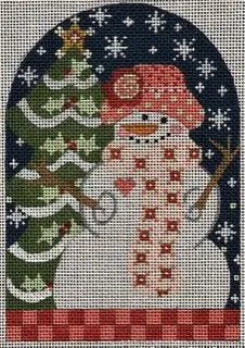 CH-883 Snowman with Pink Scarf