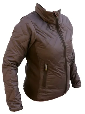 Chamarra Acolchada Ultraligera Calidad AAA Cafe para Mujer 'El General' - ID: 43334