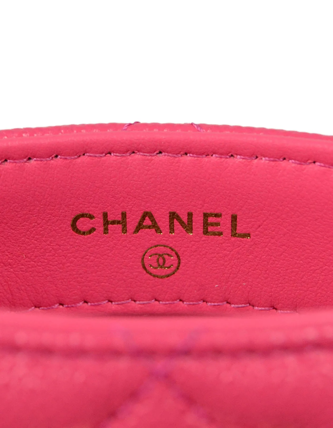 Chanel Pink Caviar Quilted CC Phone Holder Crossbody Bag