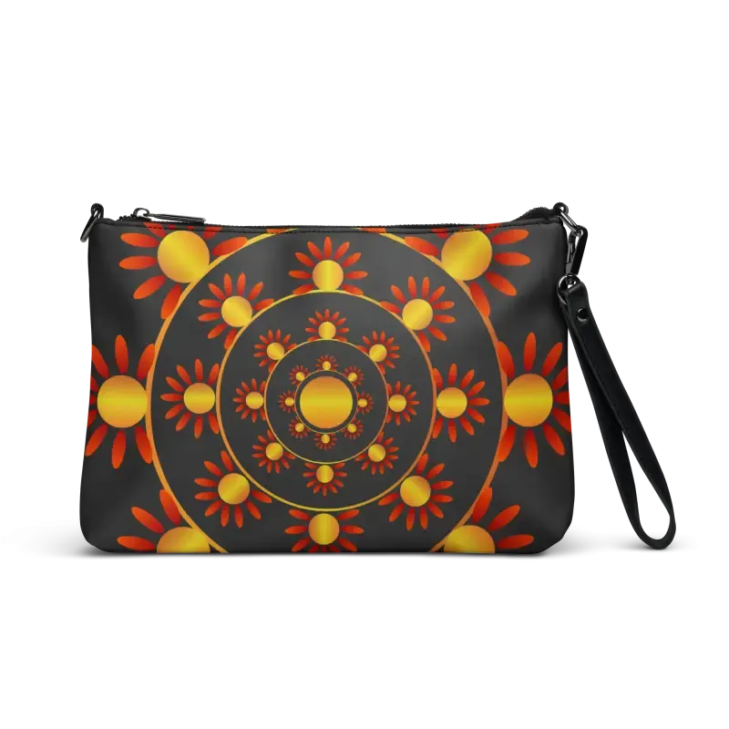 Chic Faux Leather Crossbody Bag with Polyester Interior