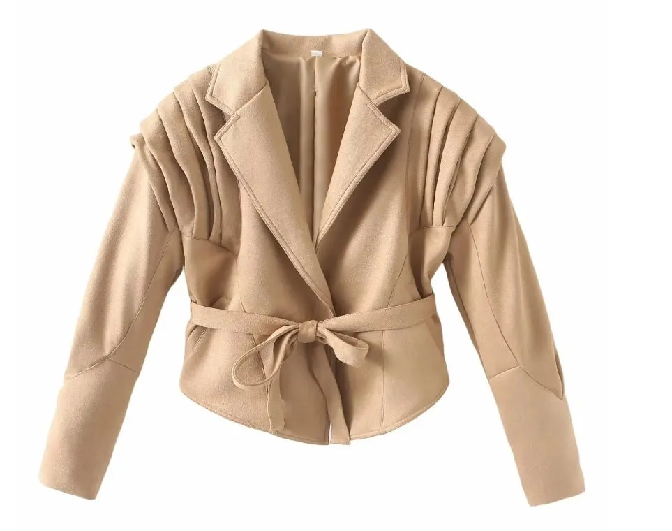 Chic Oversized Faux Leather Jacket with Retro American Vibes
