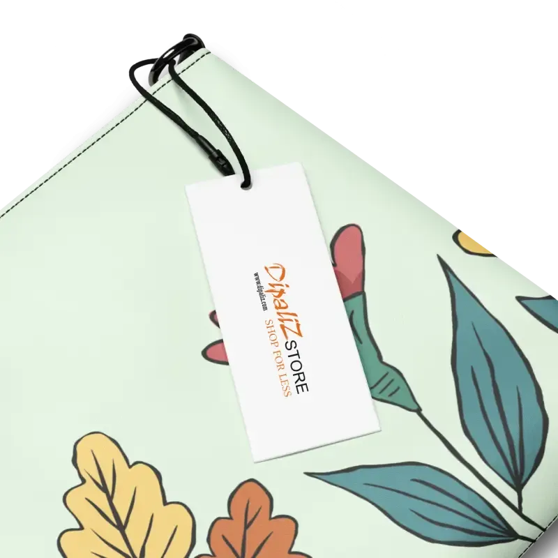 Chic Pretty Flowers Faux Leather Crossbody Bag