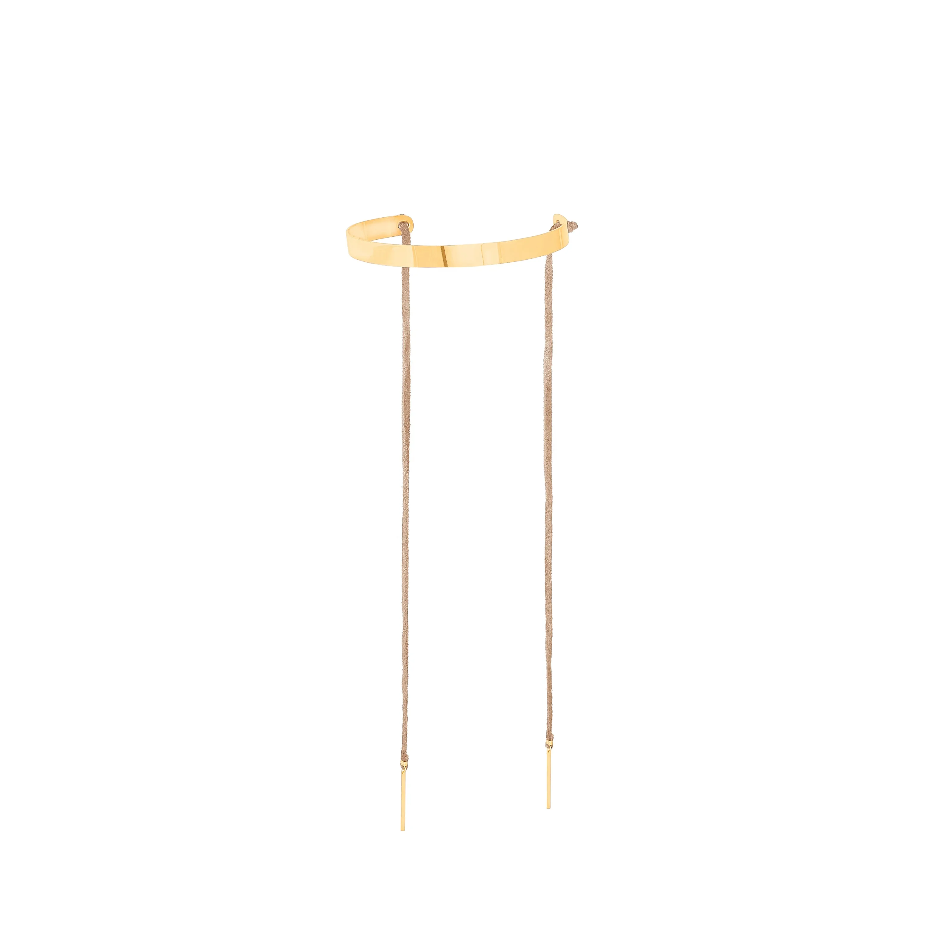 CHOKER with straps gold plated
