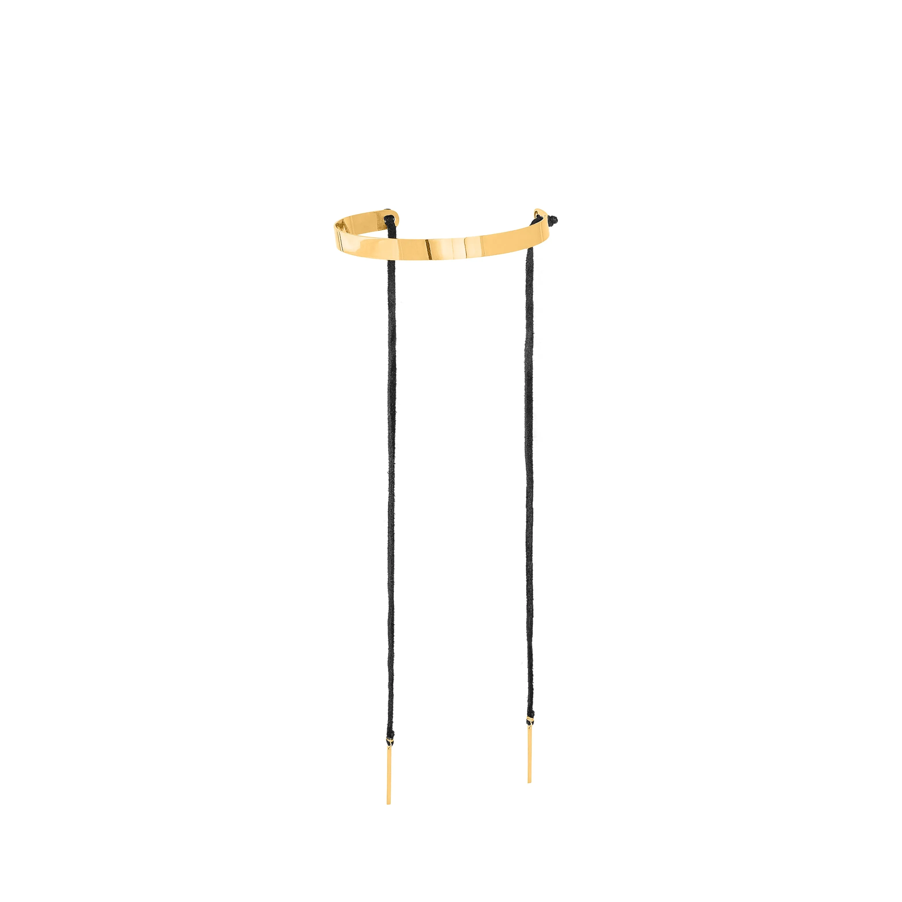CHOKER with straps gold plated