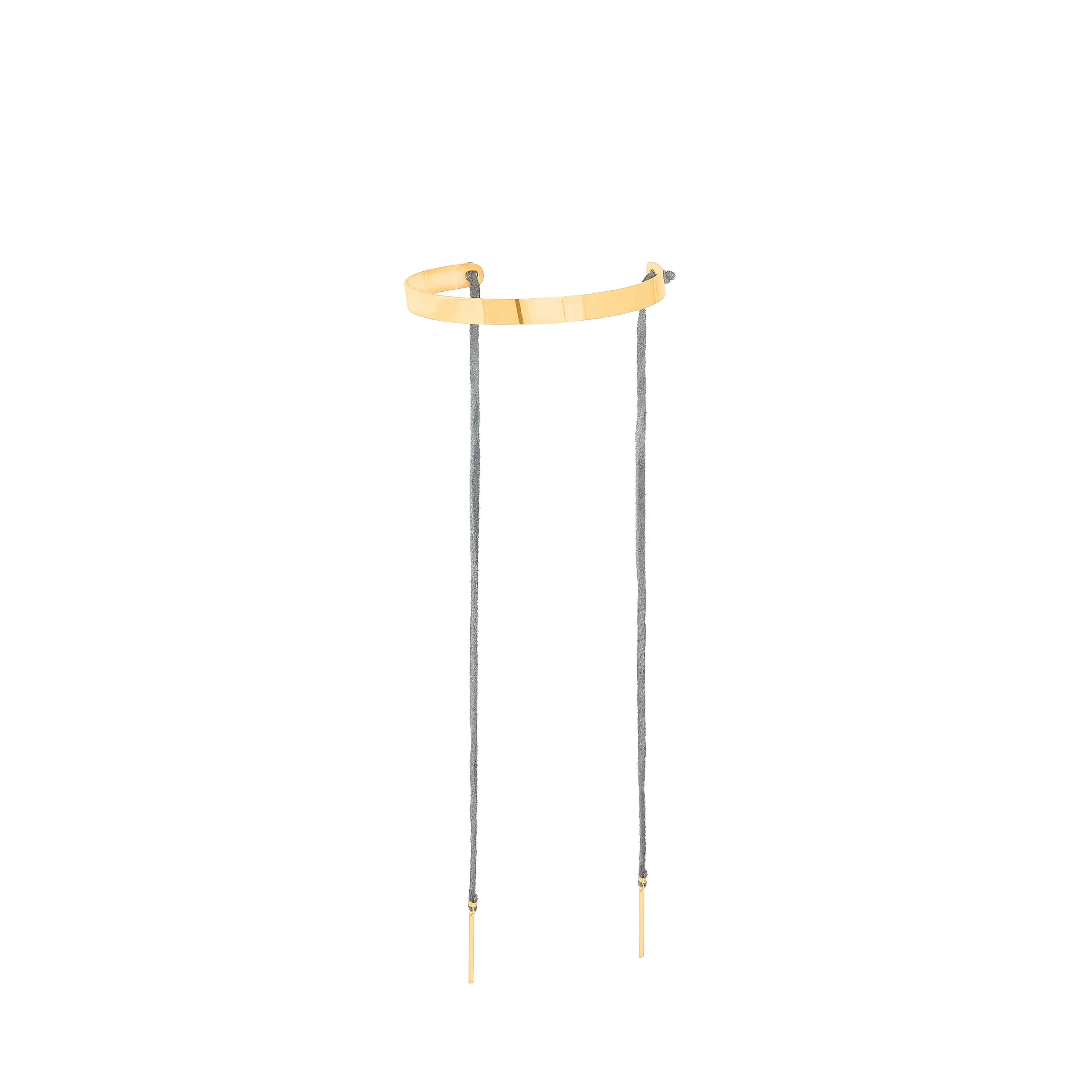 CHOKER with straps gold plated