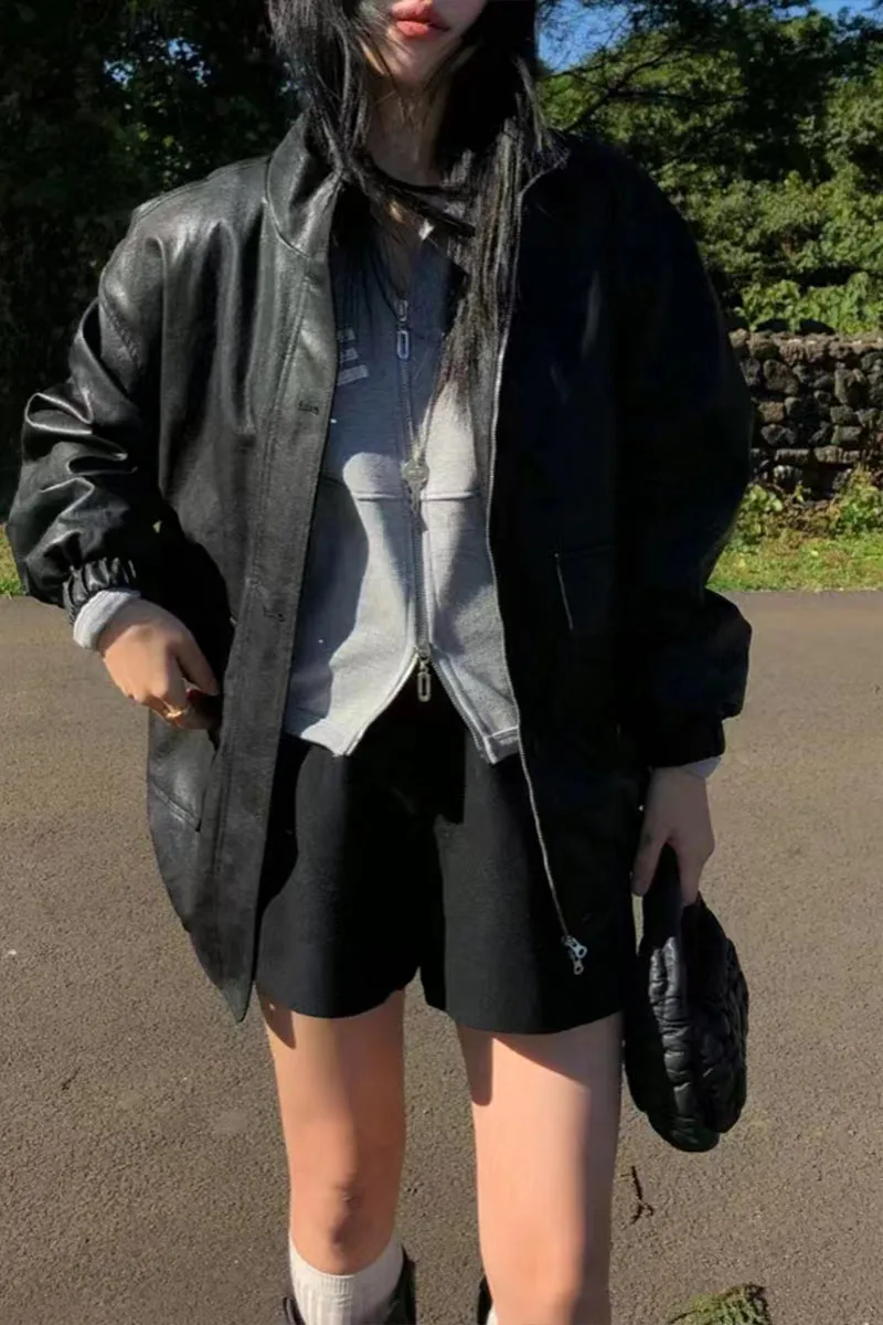 CI0434 Premium Vegan Leather Jacket