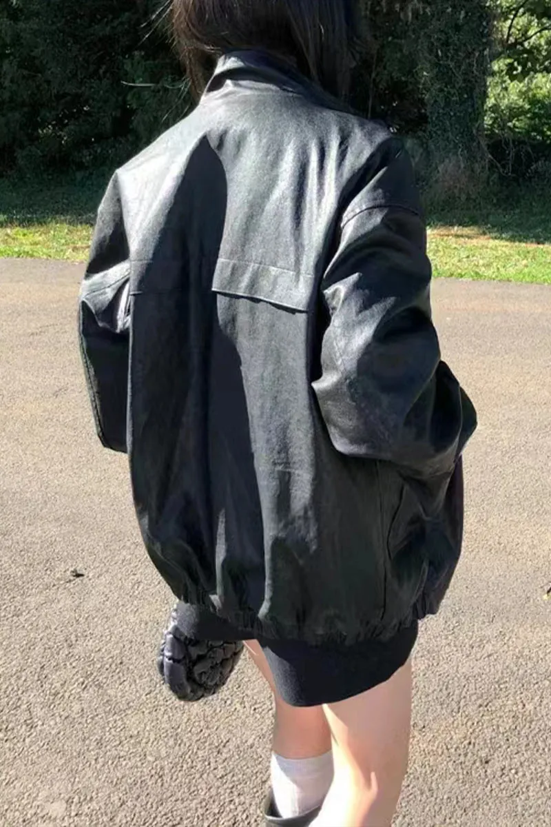CI0434 Premium Vegan Leather Jacket