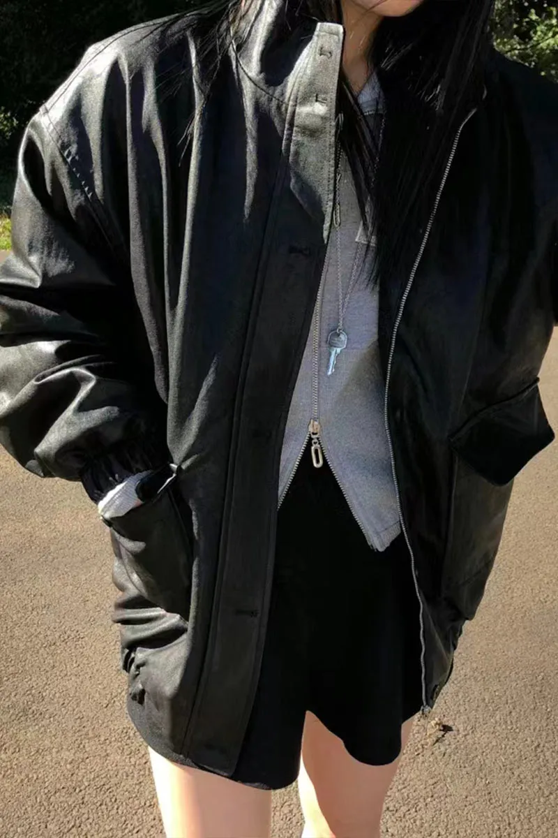 CI0434 Premium Vegan Leather Jacket