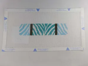 Clara Wells Needlepoint CLC203 Teal Zebra Cuff