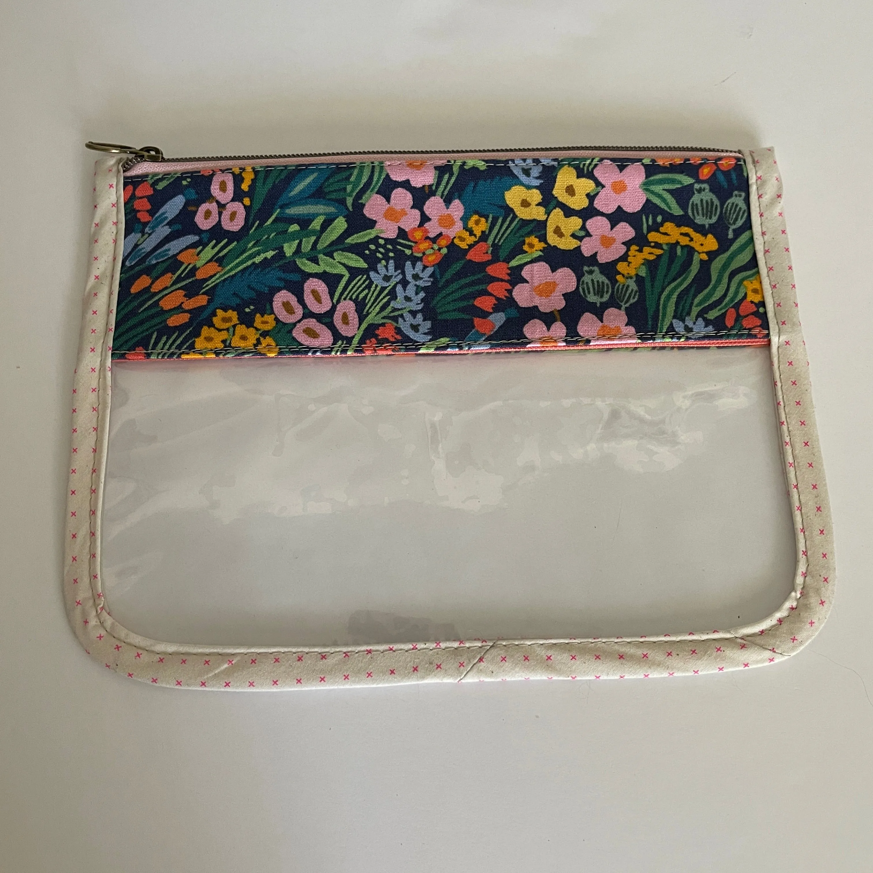 Clear Vinyl Zippered Pouch