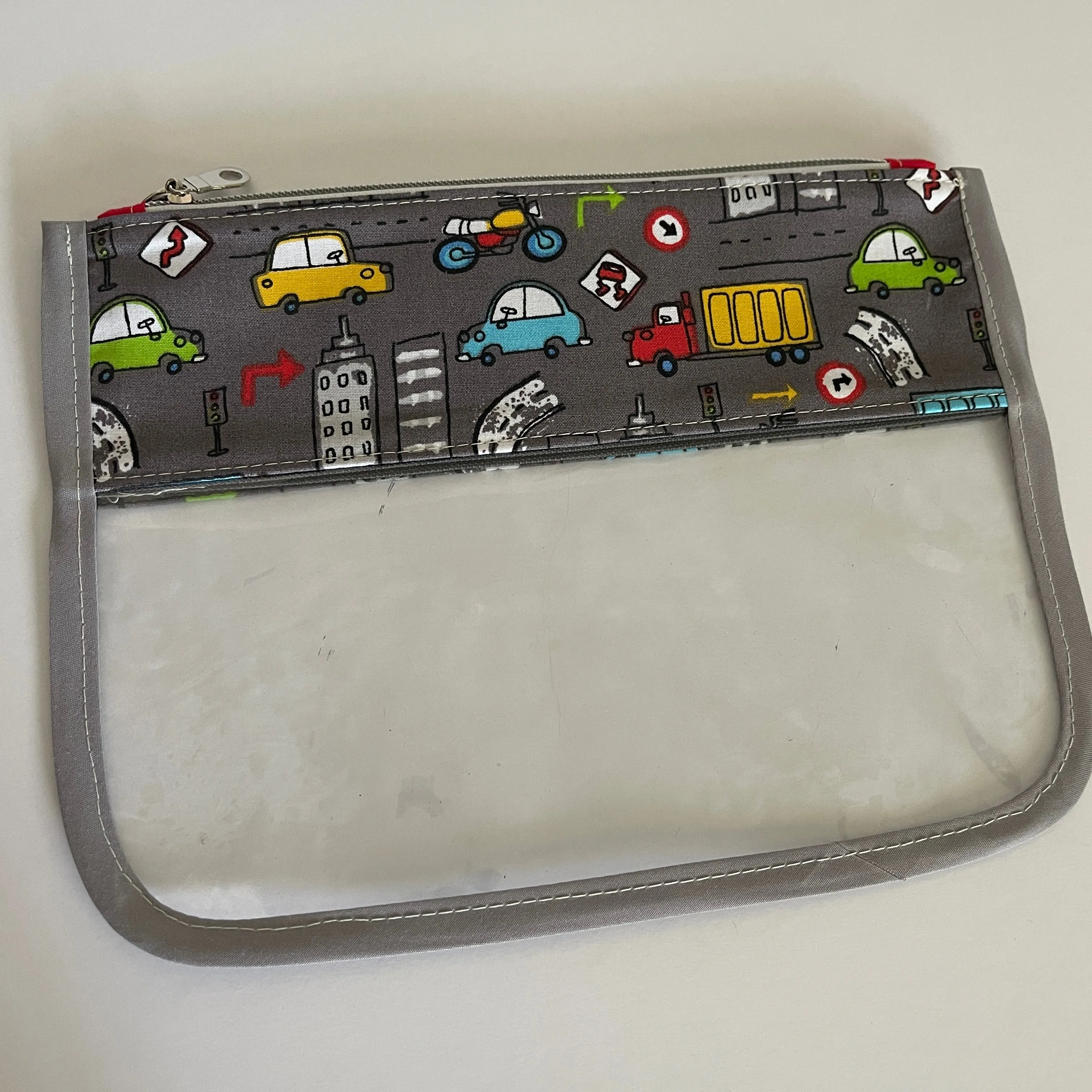 Clear Vinyl Zippered Pouch