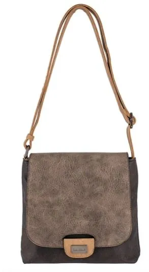 Color Block Crossbody, Vegan Leather