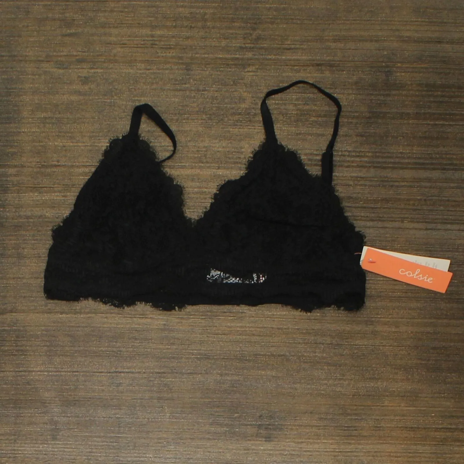 Colsie Women's Lace Triangle Bralette P4617