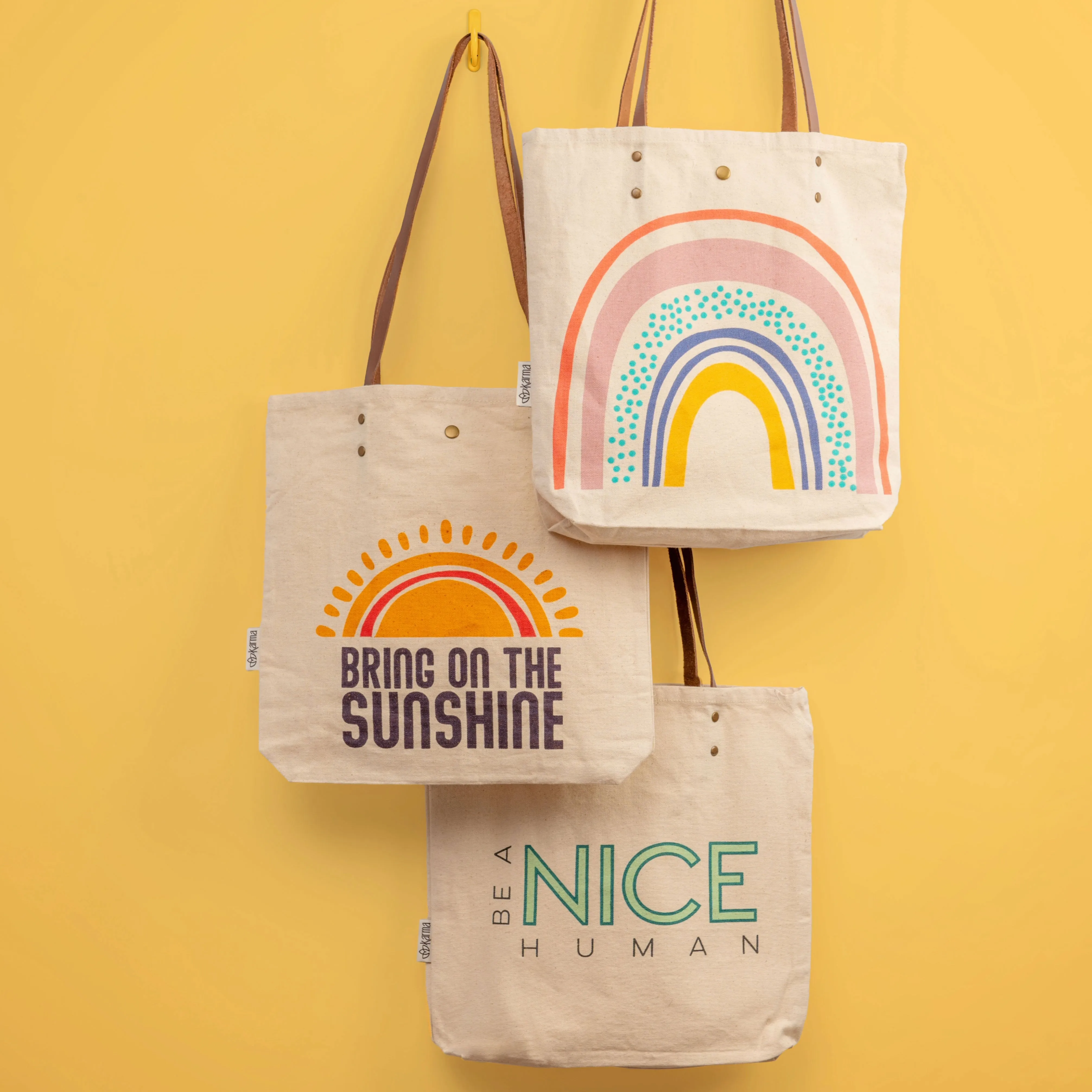 Cotton Canvas Book Bag