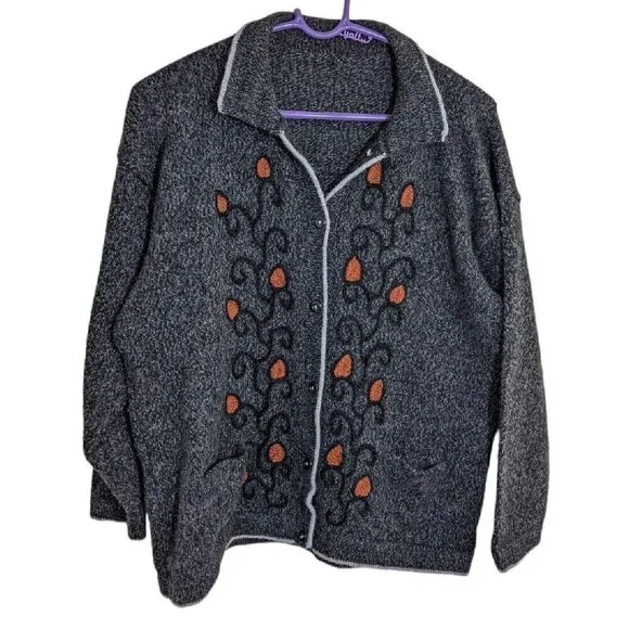 Creaciones Jean Paul Alpaca Handmade In Peru Cardigan Sweater Pockets Medium