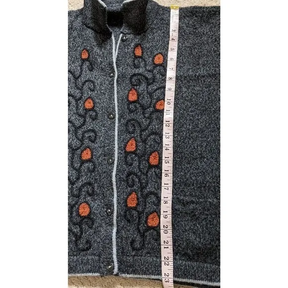 Creaciones Jean Paul Alpaca Handmade In Peru Cardigan Sweater Pockets Medium