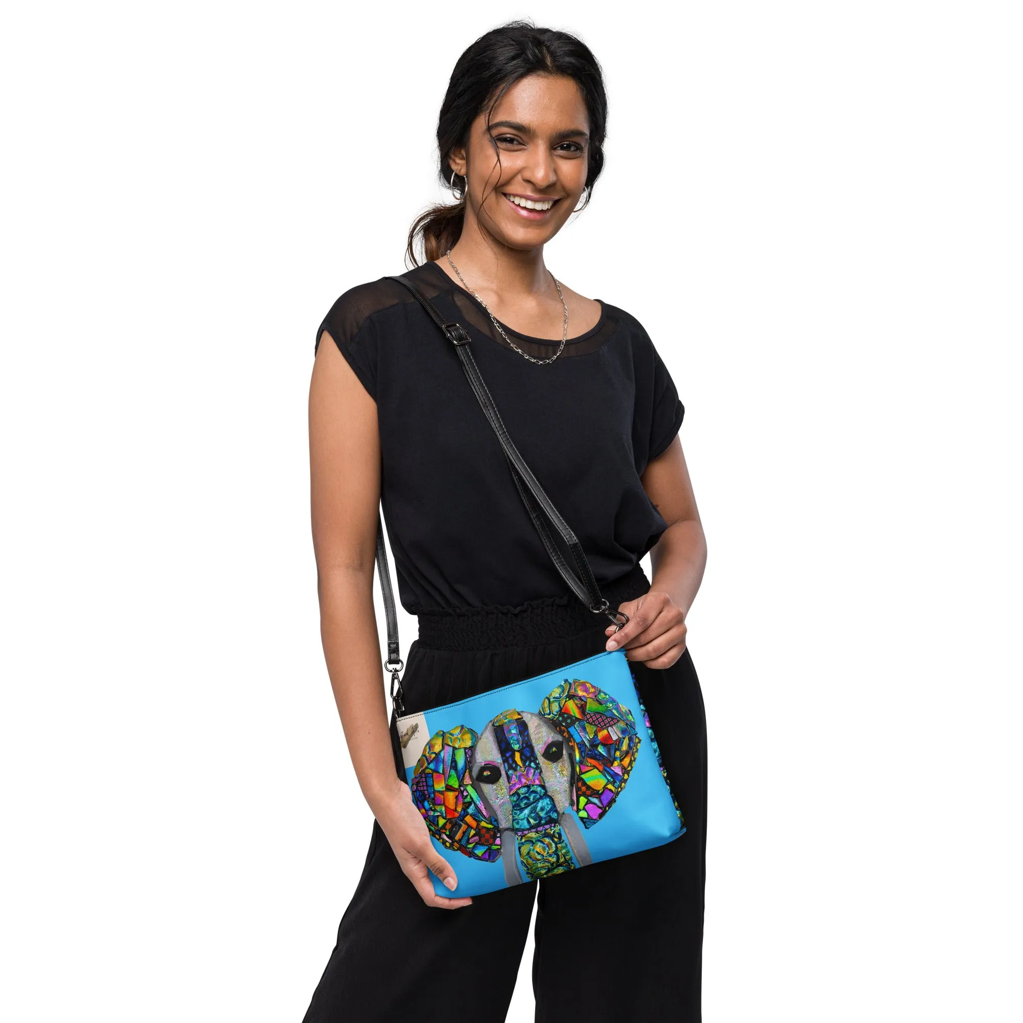 Crossbody bag dichroic elephant