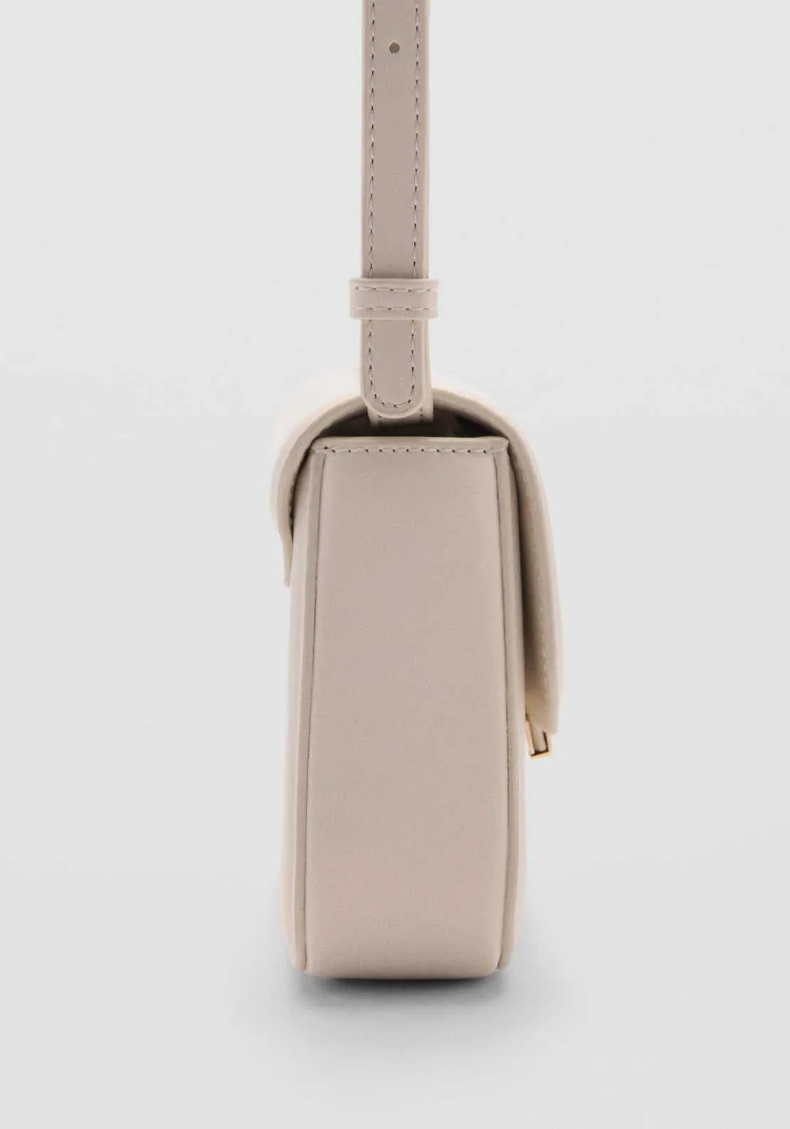 Crossbody bag with flap - Beige