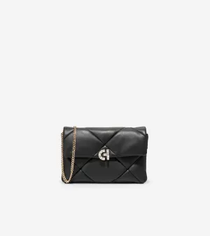 Crystal Quilted Clutch