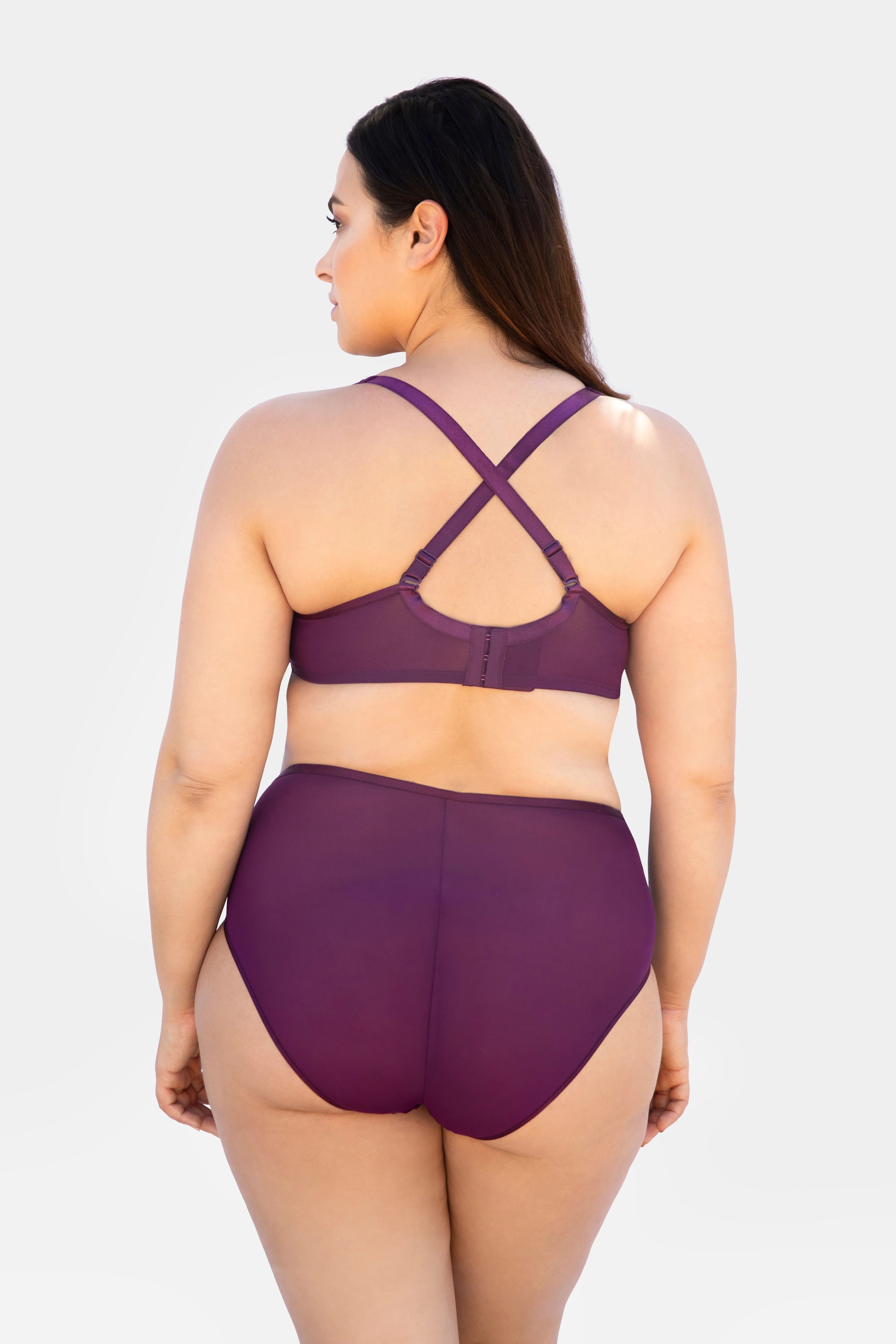 Curvy Couture - High Apex Diamond Net Bra